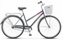 Велосипед Stels Navigator 300 Lady C 28 Z010 (2022) 20 серый + корзина (требует финальной сборки)