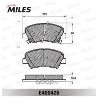 Комплект тормозных колодок, дисковый тормоз MILES E400426