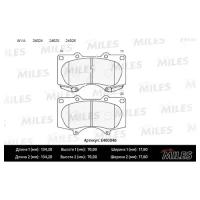 Колодки тормозные (Новая смесь) TOYOTA LC 120 4.0/3.0D/MITSUBISHI PAJERO 06 передние E400046 MILES E400046