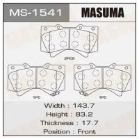 Колодки дисковые Masuma LAND CRUISER/UZJ200 front (1/12), MS1541 MASUMA MS-1541