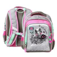 Рюкзак каркасный 39 х 29 х 17 см, Across 179, серый/розовый ACR22-179-9