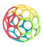 Bright Starts Развивающая игрушка: мяч Oball (красный/синий/зеленый/желтый)(10340BS)