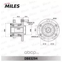 Комплект подшипника ступицы колеса MILES DB83294