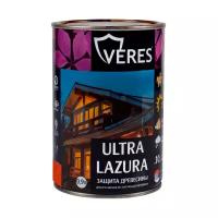 Декоративная пропитка для дерева Veres Ultra Lazura №17, глянцевая, 0,9 л, золотой бор