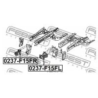 Кронштейн усилителя бампера переднего правый, 0237F15FR FEBEST 0237-F15FR