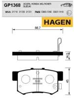 Колодки тормозные задние GP1368 Sangsin Brake GP1368