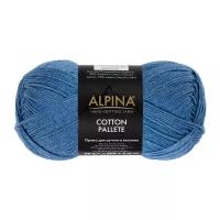 Пряжа ALPINA "COTTON PALLETE" 50% хлопок, 50% акрил 50 г 205 м №19 джинсовый