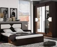 Двуспальная кровать с двумя выдвижными ящиками Николь, 160х200 см, Эра