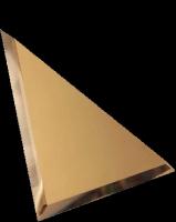 Треугольная зеркальная бронзовая плитка с фацетом 10мм ТЗБ1-03 - 250х250 мм