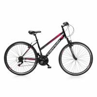 Велосипед CAPRIOLO SUNRISE TREK LADY 28'' (2023) (Велосипед туристический CAPRIOLO SUNRISE TREK LADY 28" Чёрный/Розовый, 17" Сталь,920596-17)