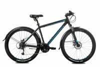 Велосипед Forward TERRA 27.5 2.0 disc (27,5" 24 ск. рост 19") 2021 черный/зеленый