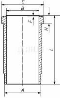 Гильза d120 MAN D2066/2676/2866/2876 227WN6701 (Mahle Original)