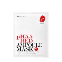 So Natural Успокаивающая тканевая маска для лица 5.5 Red Ampoule Mask 30 мл