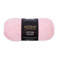 Пряжа ALPINA "COTTON PALLETE" 50% хлопок, 50% акрил 50 г 205 м №13 св.розовый