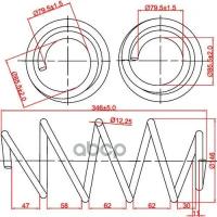 Пружина Подвески Передней Skoda Octavia Ii, Vw Golf V, L346-D146-T12,25 Zikmar арт. Z48007R