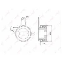 Ролик-натяжитель ремня ГРМ LYNXauto PB1043