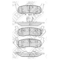 К-т торм. колодок Re JEEP Gr.Cherokee 06- NiBK PN0429