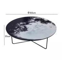 Журнальный столик в итальянском стиле Moon Glass Mirror Coffee Table by Moroso (60 см)