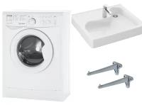 Стиральная машина Indesit IWUC 4105 с раковиной Сантек Клио 51