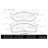 Колодки тормозные CHRYSLER 300M/VOYAGER/DODGE CARAVAN передние MILES E400393