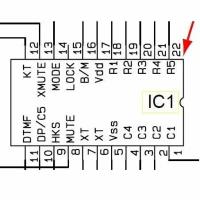 Panasonic C1CA00000250 микросхема для телефонного аппарата KX-TS2361