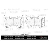 Колодки тормозные TOYOTA LAND CRUISER J200 4.5D/4.7 07-/LEXUS LX570 08- передние MILES E400234