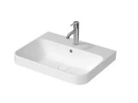 Раковина, Duravit, Happy D.2 Plus, шгв 600-460-195, отверстия для смесителя-1, цвет-Anthracite Matt