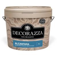 Декоративная штукатурка с эффектом замши и нубука Decorazza Alcantara (5л) ALC 001 (прозрачный)