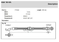 Шланг Тормозной Ft5202 Mazda Demio Dw3w 96- Перед. K&K арт. FT5202