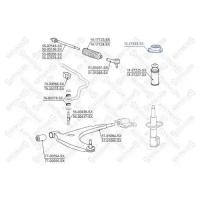 опора амортизатора переднего Toyota Cami J100E / J102E / J122E 1999-2005, 1217333SX STELLOX 12-17333-SX