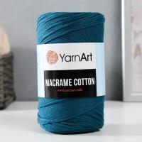 YarnArt Пряжа "Macrame Cotton" 20% полиэстер, 80% хлопок 225м/250гр (789 морская волна)