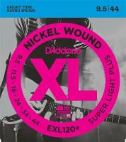 EXL120+ Nickel Wound Комплект струн для электрогитары, Super Light Plus, 9.5-44, D'Addario