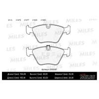 Колодки тормозные BMW E39 520i/523i/535i передние SemiMetallic MILES E100387