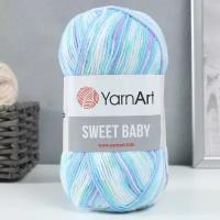 YarnArt Пряжа "Sweet Baby" 100% акрил 300м/100г (903 бирюза-сирень) 9465087