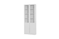 Шкаф для книг двухстворчатый Харрис, 79,8х210,7х30, цвет белый