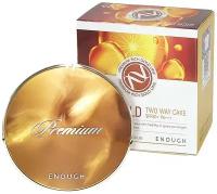 Пудра с золотом со сменным блоком Enough Rich Gold Two Way Cake №.21 (SPF50+ PA+++) (13 гр*2 шт)