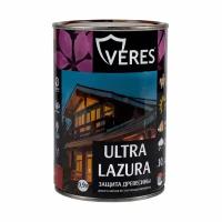 Декоративная пропитка для дерева Veres Ultra Lazura №3, глянцевая, 0,9 л, тик