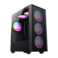 Корпус GameMax Компьютерный mATX, без блока питания/ mATX case, black, w/o psu, w/1xUSB3.0+2xUSB2.0, Combo Audio, w/1x12cm FRGB rear fan (FN-AF12X)