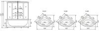 Душевой бокс Timo Standart 120x120 T-1125 с гидромассажем