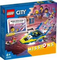 Конструктор Lego City Missions Water Police Detective Missions (элем.:278) пластик (60355)