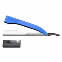 Бритва парикмахерская Kiepe Alluminium Razor синяя 128-Blue