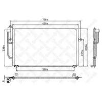 радиатор кондиционера Volvo S40/V40 1.6-2.0i/T/1.9TD 95 АКПП, 1045169SX STELLOX 10-45169-SX