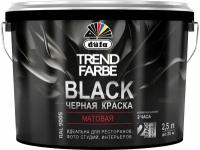 Краска интерьерная dufa Trend Farbe черный 2,5 л