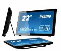 IIYAMA Монитор LCD 21.5'' [16:9] 1920х1080(FHD) VA, GLARE, TOUCH, 60 Гц, 250cd/m2, H176°/V176°, 3000:1, 12M:1, 16.7M, 6ms, VGA, DVI, HDMI, DP, Tilt, Speakers, 3Y, Black