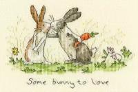 Some bunny to love #XAJ3 Bothy Threads Набор для вышивания 18 х 12 см Счетный крест