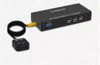 KVM switch 4-1 VGA+USB свитчер-переключатель c выносной кнопкой и полным комплектом соединительных кабелей