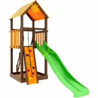Деревянная детская площадка IgraGrad Classic Панда Фани Tower скалодром (спортивно-игровая площадка для дачи и улицы)