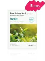 Anskin Набор Secriss Pure Nature Mask Pack Tea Tree, 5 шт