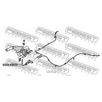 Трос ручного тормоза, 04100KB4TF FEBEST 04100-KB4TF