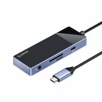 USB-концентратор ORICO 8 в 1, черный/серый (ORICO-DM-8P-BK-BP)